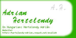 adrian hertelendy business card